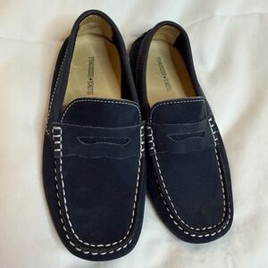 Tucker + Tate Boys Loafers Navy Blue Slip On Driving Shoes Youth